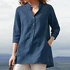 Gioiacombo&trade; Camicia casual da donna con colletto alla coreana per la primavera e l'estate