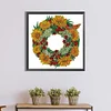 >SALE<5D DIY Partial Special Shaped Drill Diamond Painting Sunflower Wreath Kit30x30cm