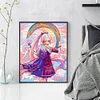 >SALE<Full Embroidery Eco-cotton Thread 11CT Printed Cartoon Girl Cross Stitch 40x50cm