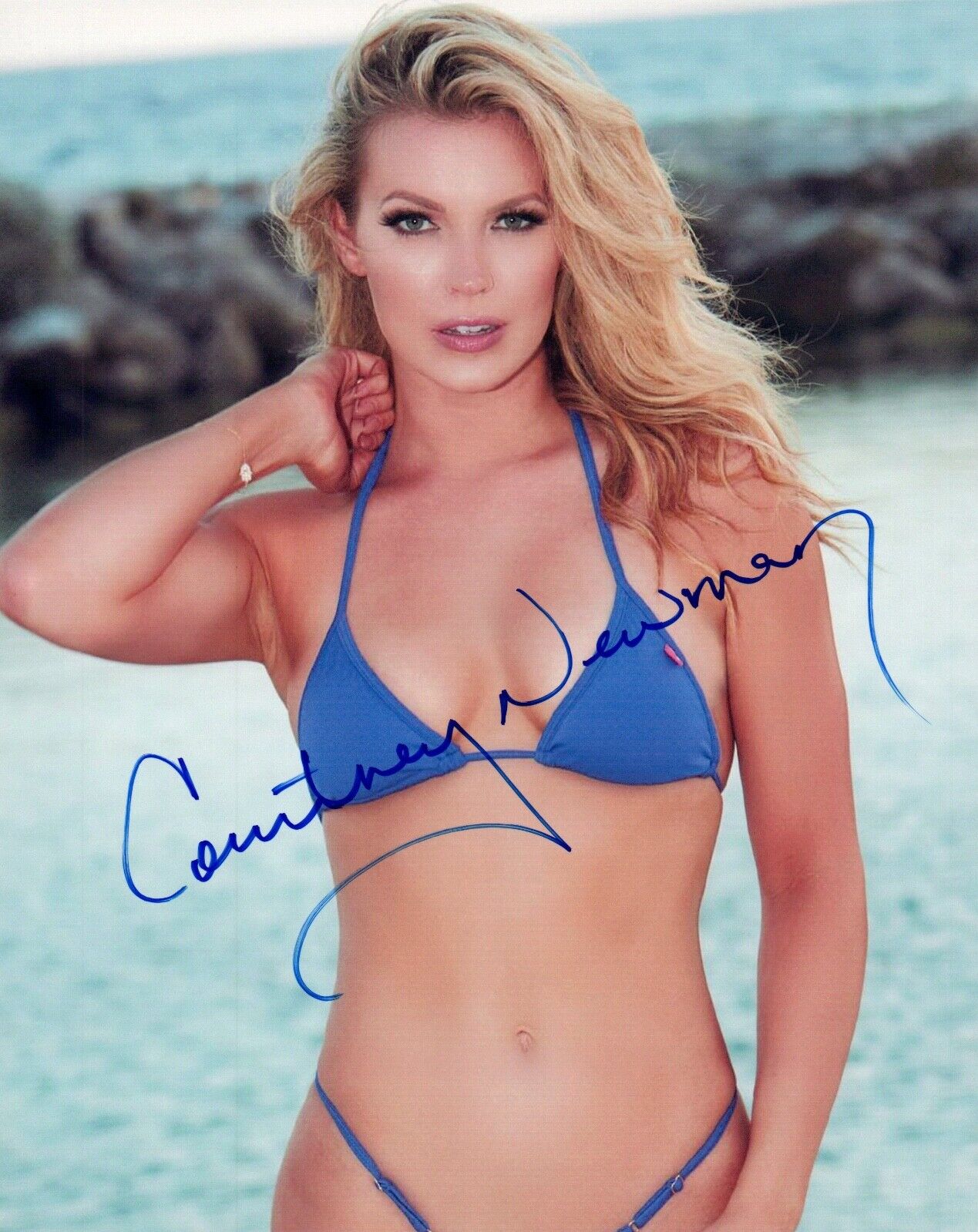 Courtney Newman Signed Autographed 8x10 Photo Poster painting Model COA