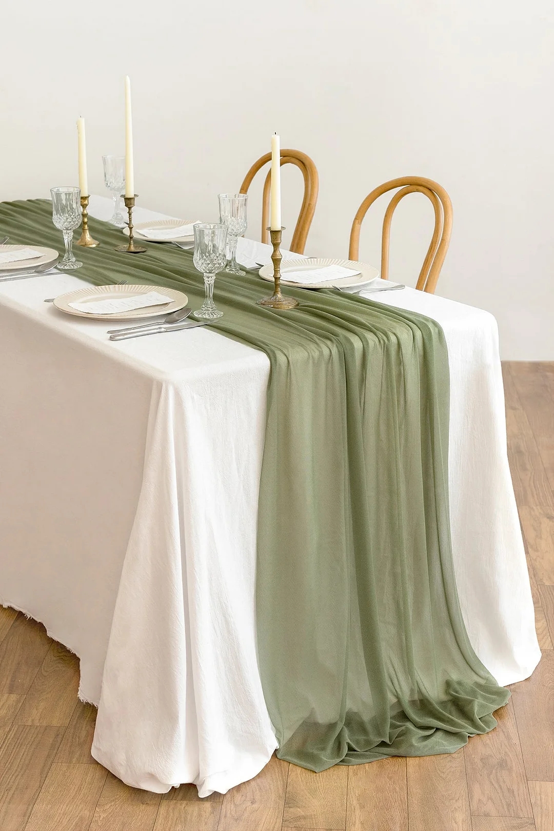 Romantic Sheer Table Runner 29" w x 10ft/14ft - 13 Colors