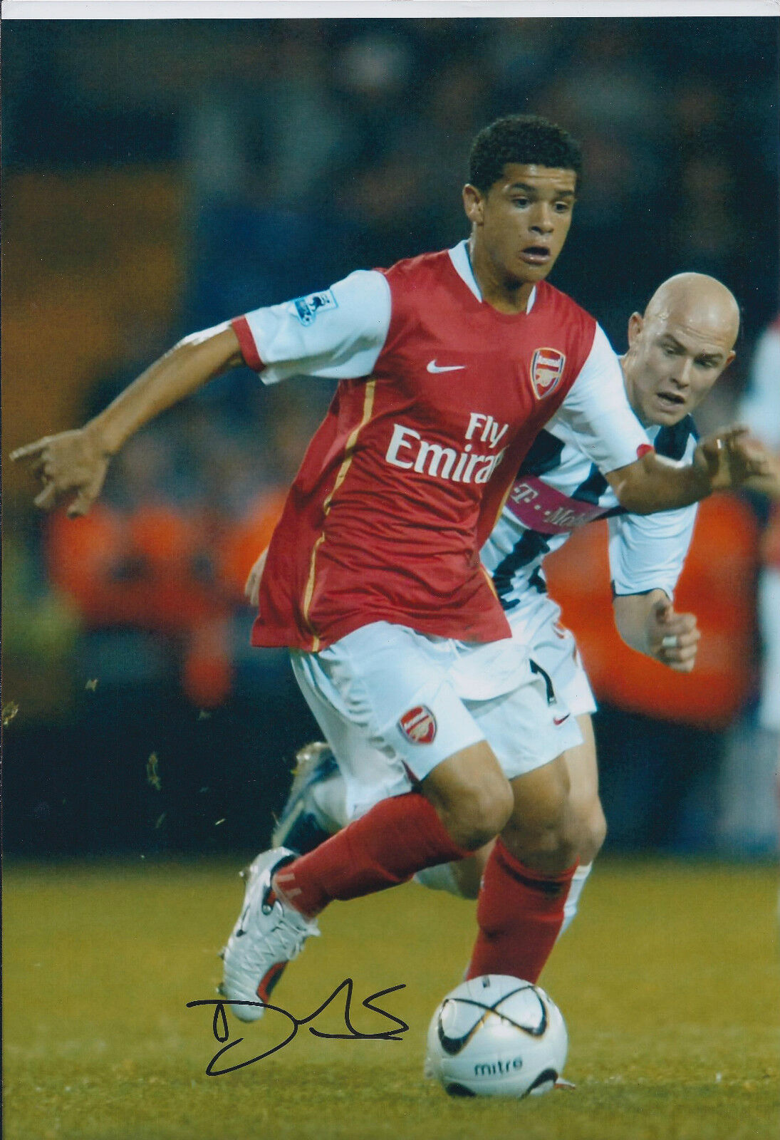 Denílson Pereira Neves DENILSON SIGNED COA Autograph 12x8 Photo Poster painting AFTAL ARSENAL