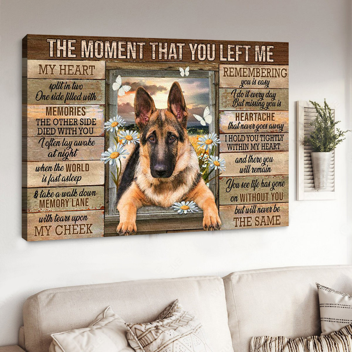 The Moment That You Leet Me Canvas Wall Art
