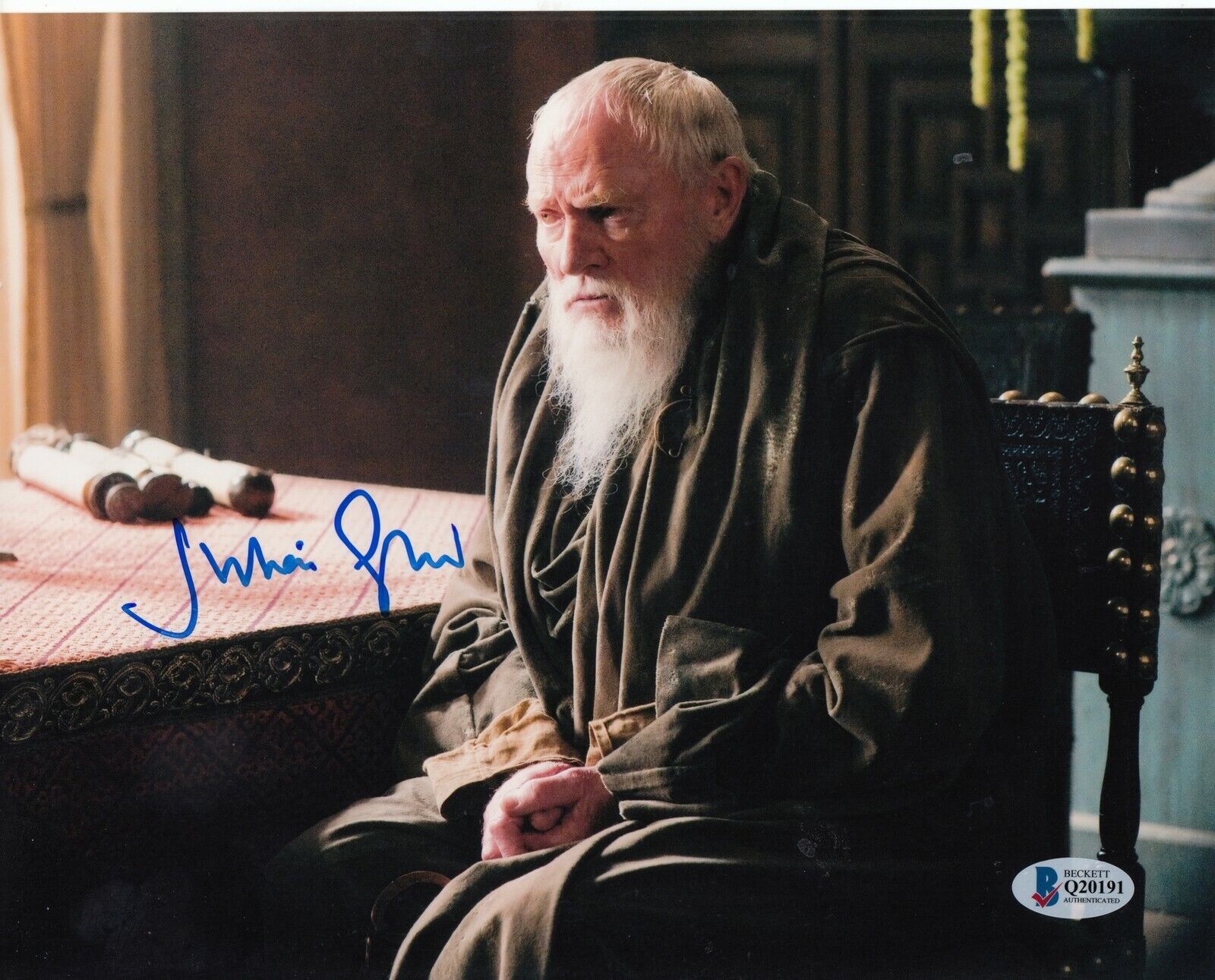 Julian Glover signed 8x10 Photo Poster painting beckett certified