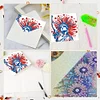 (US Only)6PCS DIY Independence Day Diamond Art Greeting Cards for Independence Day