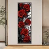 Black And Red Rose-11CT Stamped Cross Stitch 30*90cm/11.81*35.43in(Big Size)