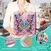 (Pre-Framed)Butterfly-Special Shape Diamond Painting Kit(29x29cm)