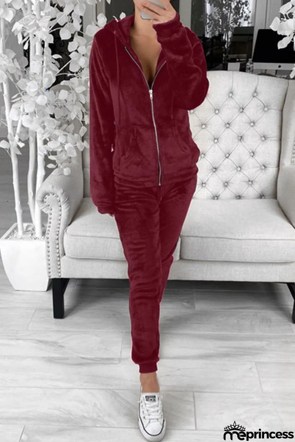 Fleece Hoodie and Pants Sportswear