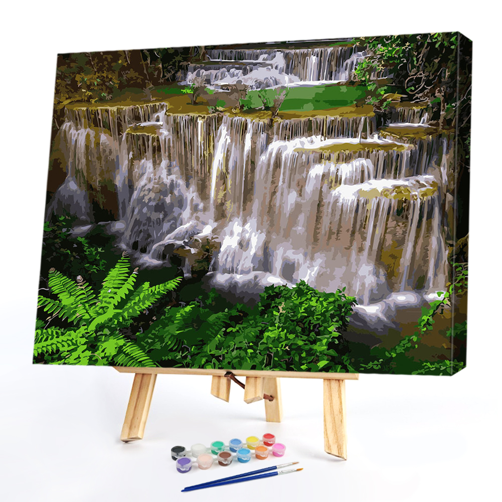 

40x50cm - Paint By Numbers Natural Waterfall, 501 Original