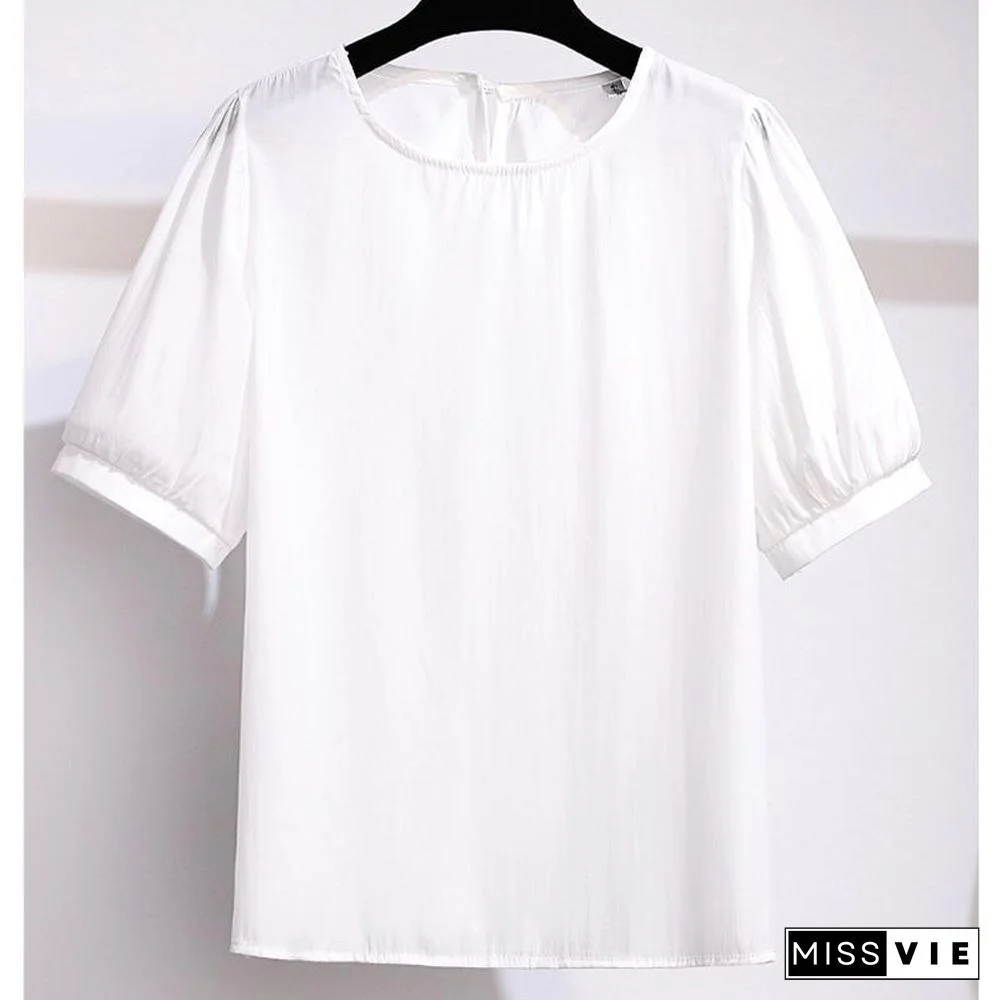 Round Collar Tee+Cami Dress P14411