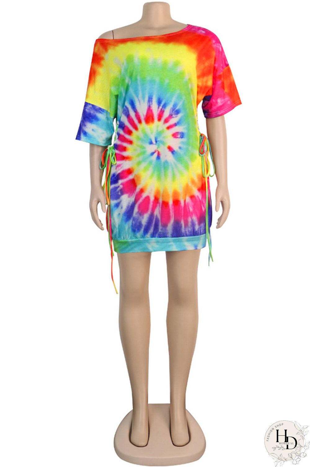 purple Fashion Sexy Patchwork Print bandage One word collar Hip skirt Dresses