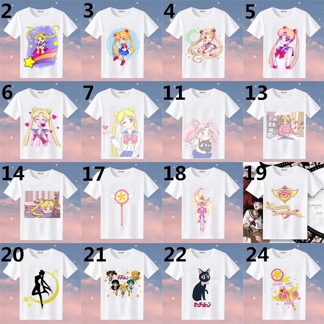 Kawaii Sailor Moon Printing T-Shirt SP1812536