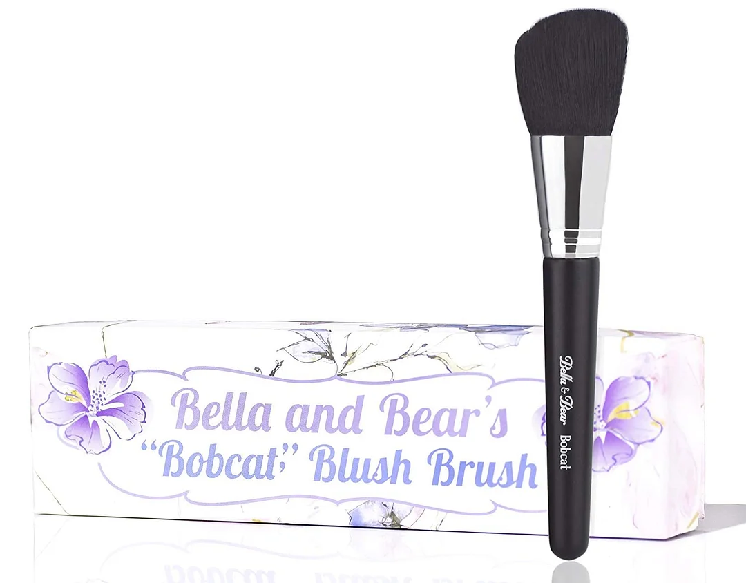 Blush Brush - Angled For Highlighting - Bronzing - Scultping & Contouring - Vegan