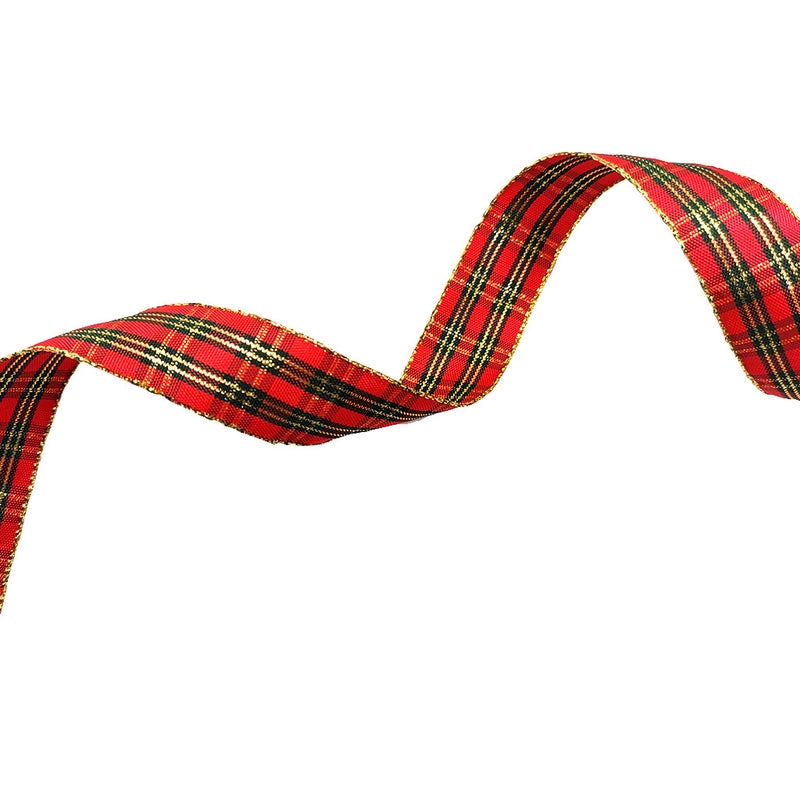 Christmas Decoration Plaid With Handmade Diy Flowers Gift Gift Box Packaging Christmas Tree Decoration