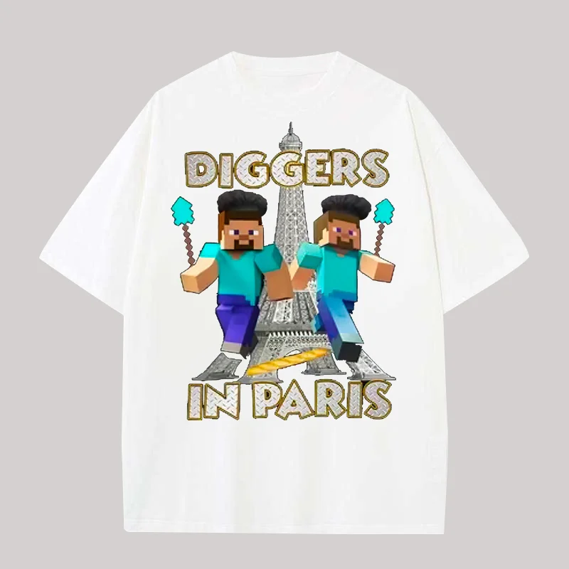 Diggers In Paris Printed Oversized Unisex T-shirts