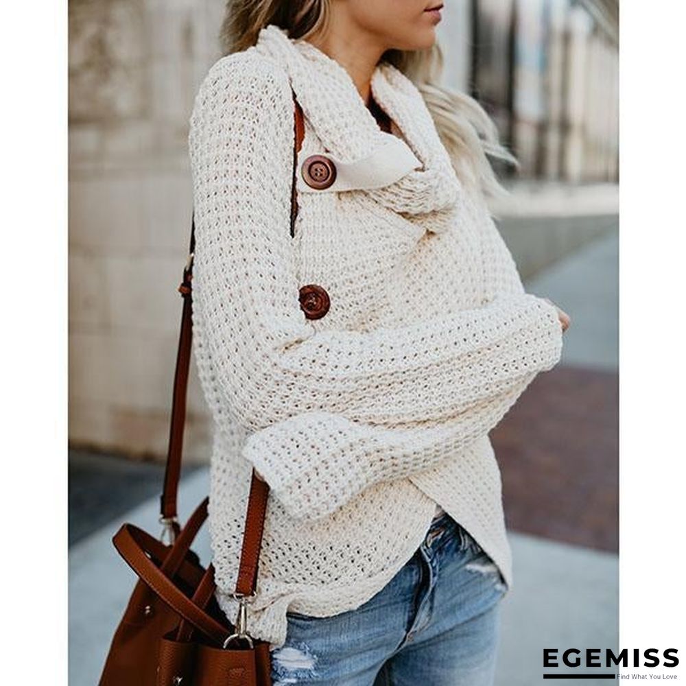 Casual Buttons Irregular Sweaters | EGEMISS