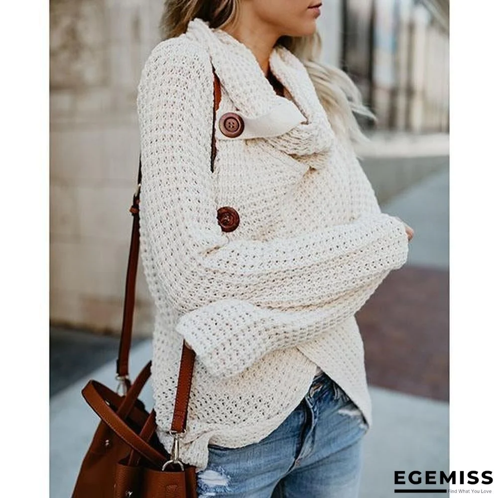 Casual Buttons Irregular Sweaters | EGEMISS