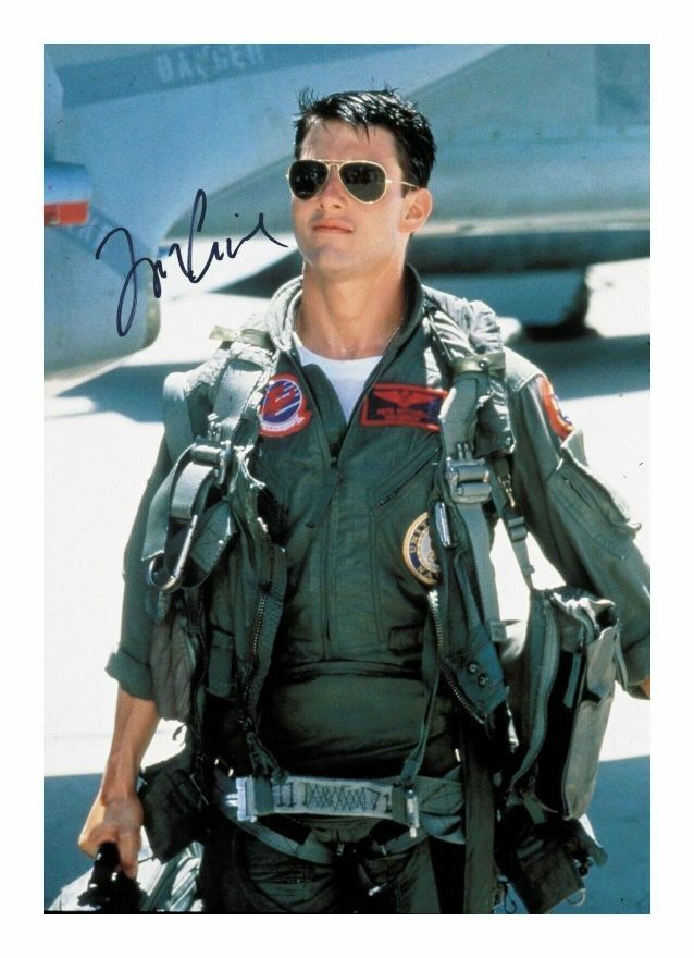 TOM CRUISE - TOP GUN AUTOGRAPH SIGNED PP Photo Poster painting POSTER