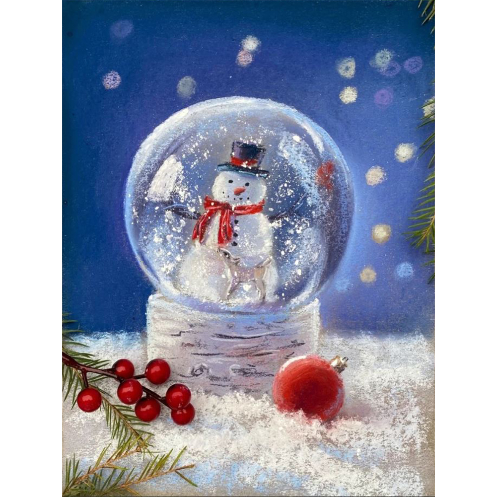 

Christmas Crystal Ball - Round Drill Diamond Painting - 30*40CM, 501 Original