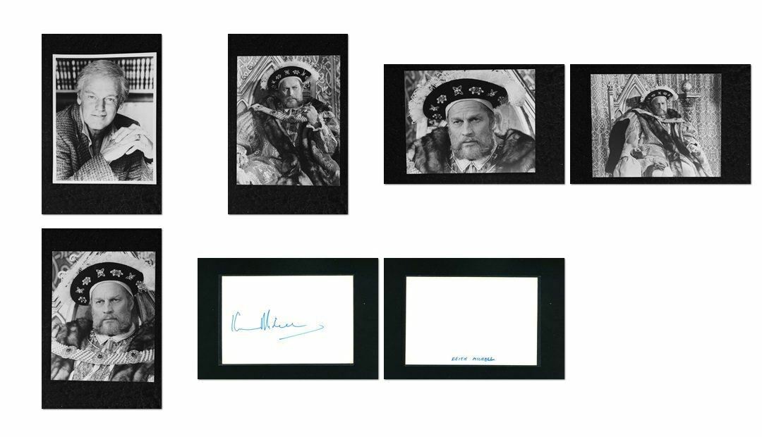 Keith Michell - Signed Autograph and Headshot Photo Poster painting set - Henry VIII