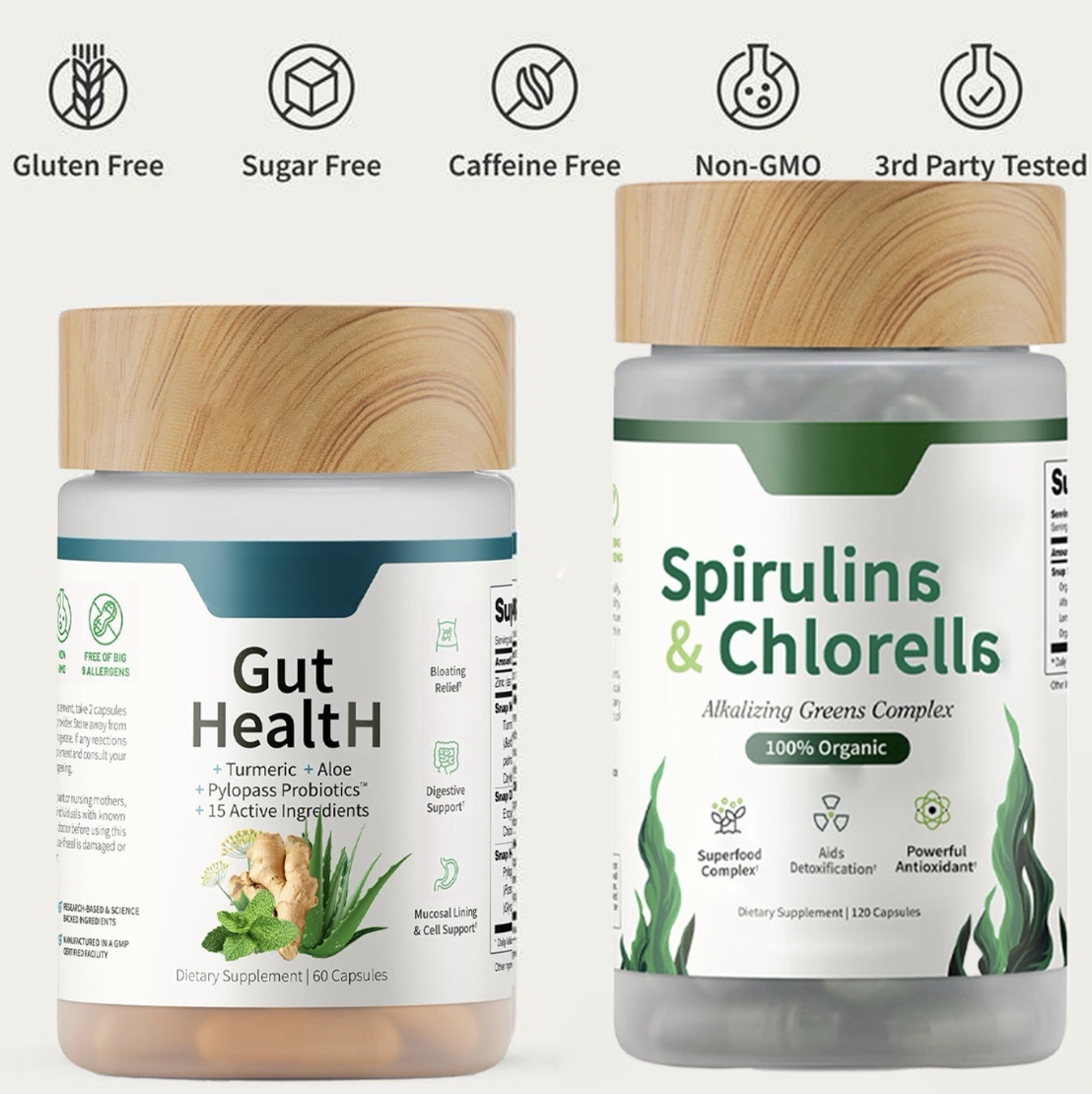 Gut Health & Detox Superfood Bundle – Digestive + Cellular Support