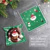 DIY Christmas Cookie Packaging Bags - Snowman and Teddy Bear Cookie Candy Snack Gift Bags