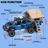 1:24 Model F150 Pickup Truck with Sightseeing Cabin,Pull Back Truck Toys with Light and Sound