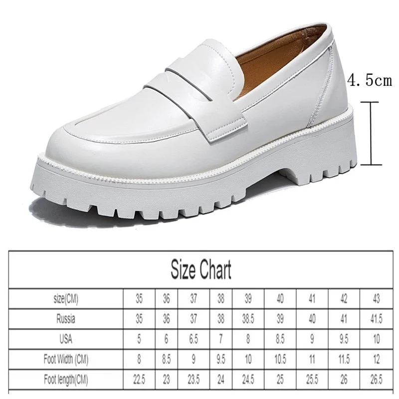 AIYUQI Spring Shoes Female British Style 2021 New Thick-soled College Style Casual Loafers Genuine Leather Fashion Shoes Girls