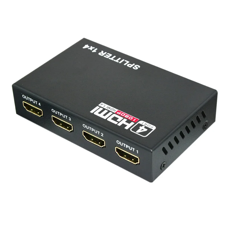 HDMI Splitter 1 To 4 Support Full HD 1080P 3D HDMI Splitter 1*4 Black