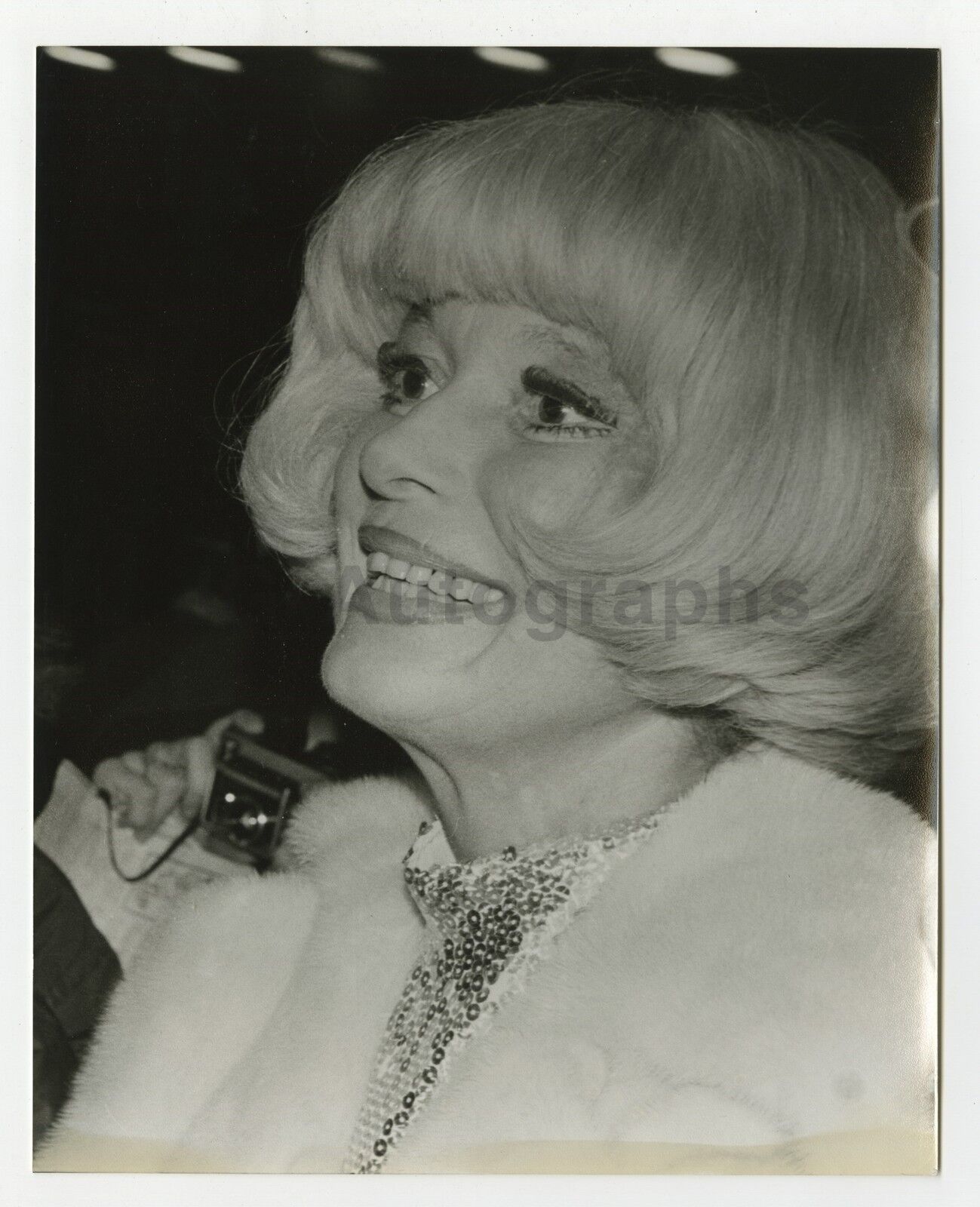 Carol Channing - Candid 8x10 Photo Poster painting by Peter Warrack - Previously Unpublished