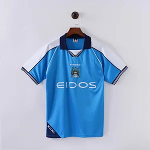 1999/2001 Retro Manchester City Home Football Shirt 1:1 Thai Quality