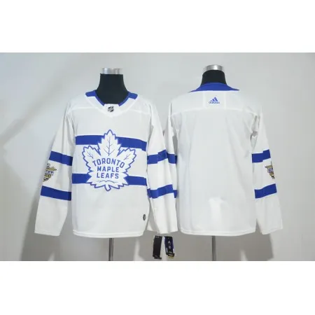 Men's  Toronto Maple Leafs White 2018 NHL Stadium Series Stitched NHL Jersey