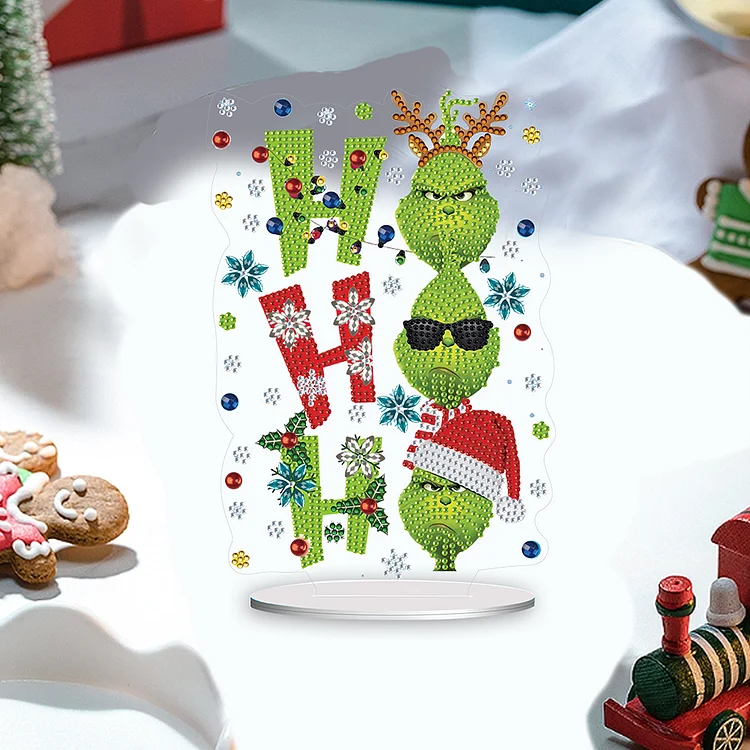Grinch And Dog Christmas Diamond Painting Kit - DIY – Diamond Painting Kits