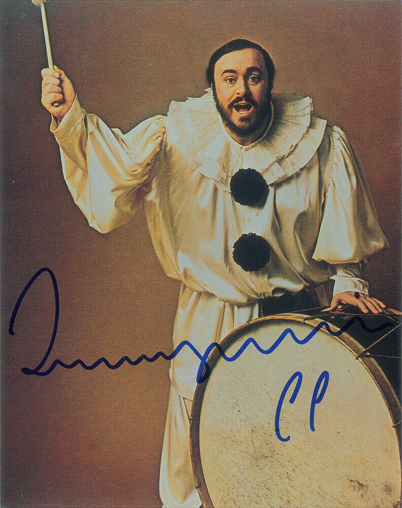 LUCIANO PAVAROTTI Signed Photo Poster paintinggraph Opera / Classical Tenor / Singer - Preprint