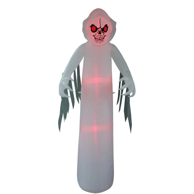 Ghost with Color Change LEDs Yard Halloween Inflatable