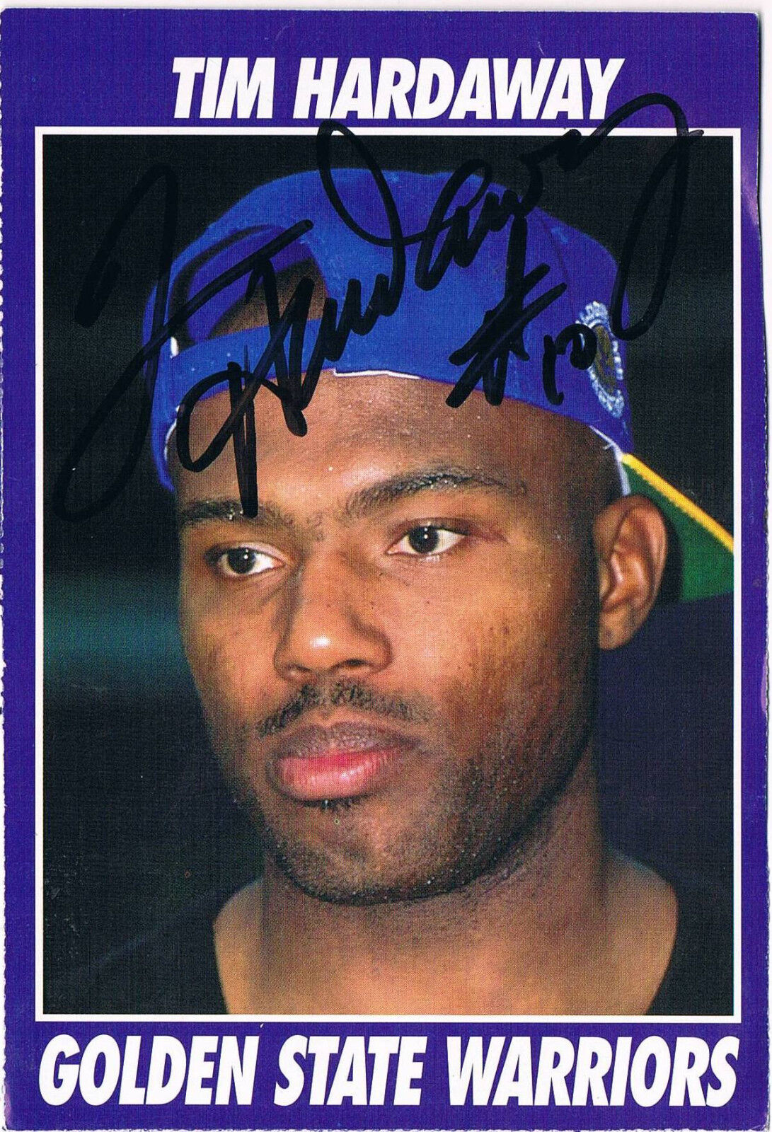 Tim Hardaway 1966- genuine autograph signed 4x6