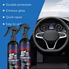 2PC Multi-Functional Coating Renewal Agent,3 in 1 Ceramic Coating for Cars, Spray Coating Agent Car Plastic Refurbish Long-Lasting Protection Quick Drying Formula for Cars Boats