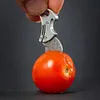 Mini Titanium Compact Bottle Opener & Cutter Small Bottle Opener Keychain Coin Knife for Packages Camping DIY & Everyday Carry Gear