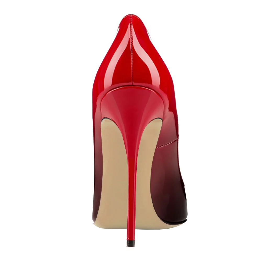 120mm Gradient High Heels Fashion Pumps Patent-MERUMOTE