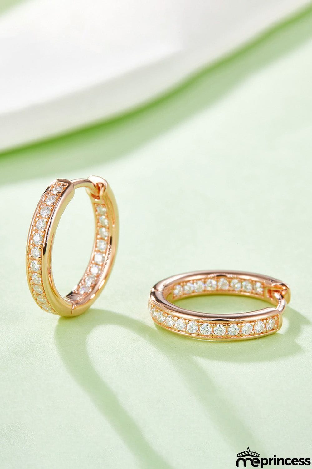 Moissanite 925 Sterling Silver Huggie Earrings