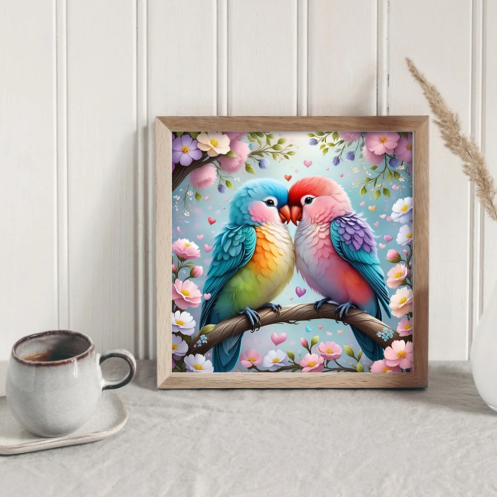 Diamond Painting - Full Round Drill - A Bird In Bloom(Canvas|40*40cm)