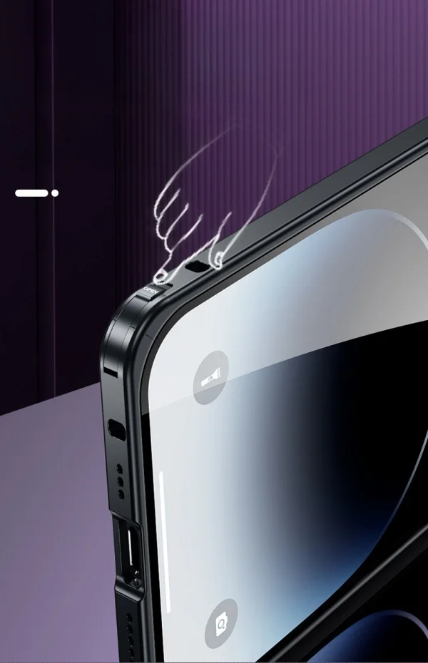 Metal Frame Elastic Buckle iphone All-inclusive Anti-fall Mobile Phone Case