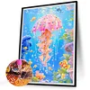 Diamond Painting-5D Full Round Drill Jellyfish