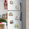 (US Local)6Pcs Acrylic  Animals Diamond Painting Fridge Magnet for Whiteboard