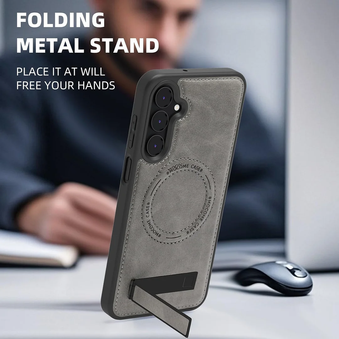 Samsung Galaxy Z Fold 6 Leather Case Magnetic Protective Case Holder Phone Case