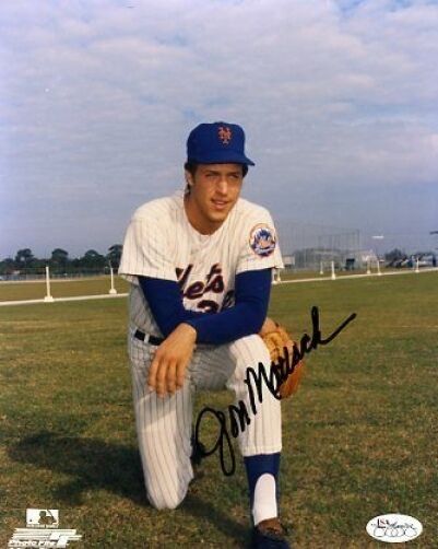 Jon Matlack Mets Signed Jsa Cert Sticker 8x10 Photo Poster painting Autograph Authentic