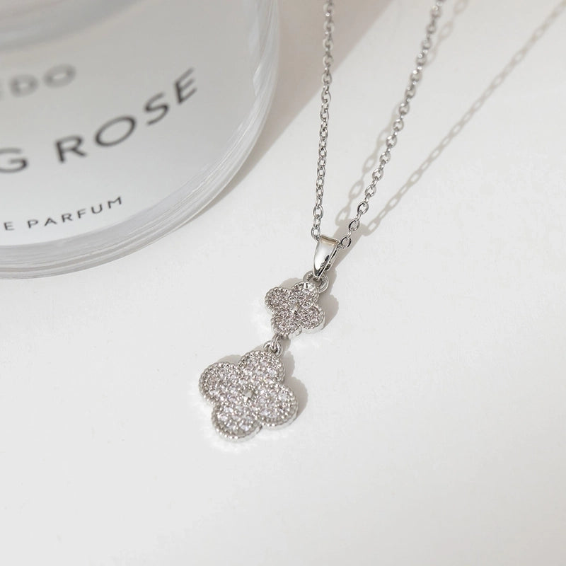 2 Pieces Minimalist Classic Style Geometric Titanium Steel Plating Pendant Necklace