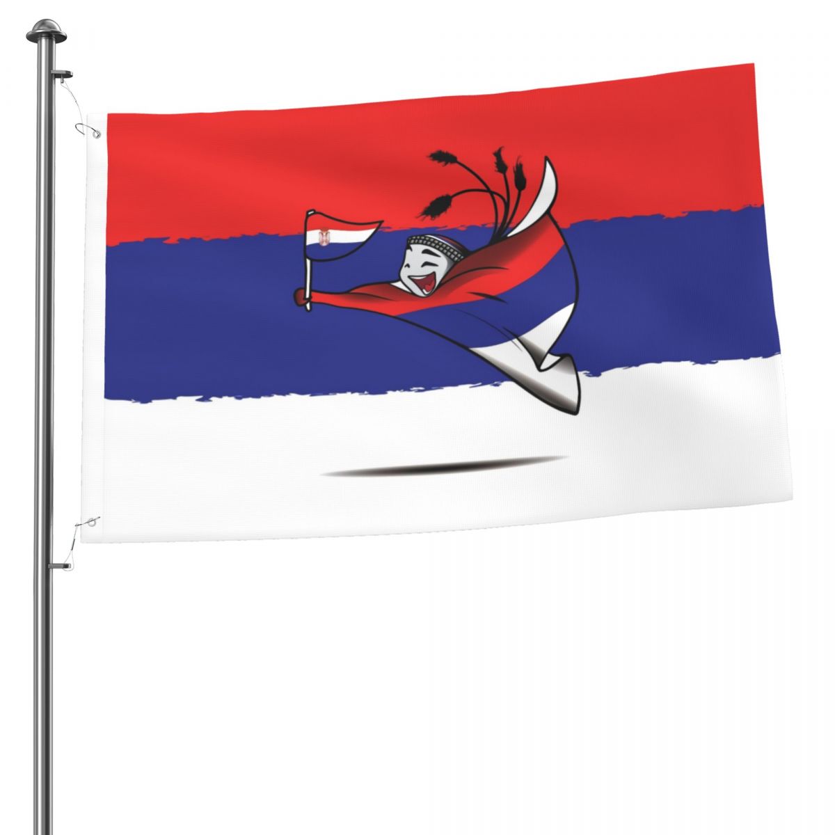 Serbia World Cup 2022 Mascot 2x3FT Flag