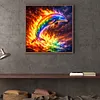 Diamond Painting -DIY Round Drill Rainbow Dolphin(40x40cm)