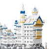 Block model of the world famous building Swan Lake Castle (8288 pieces)